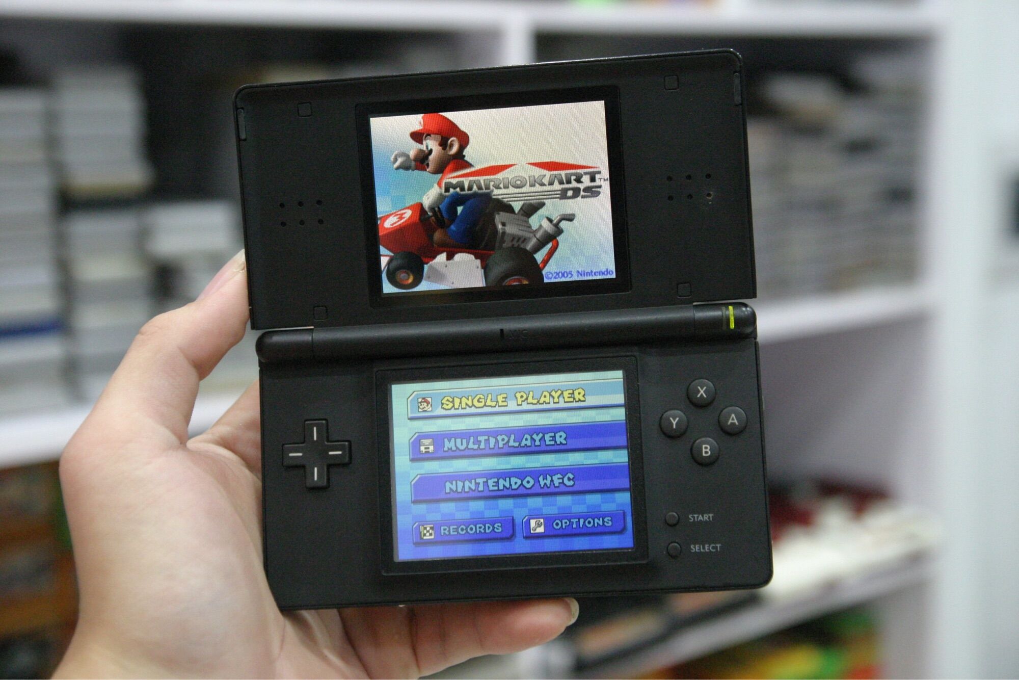 Máy nintendo ds lite đen xanh đỏ 99%