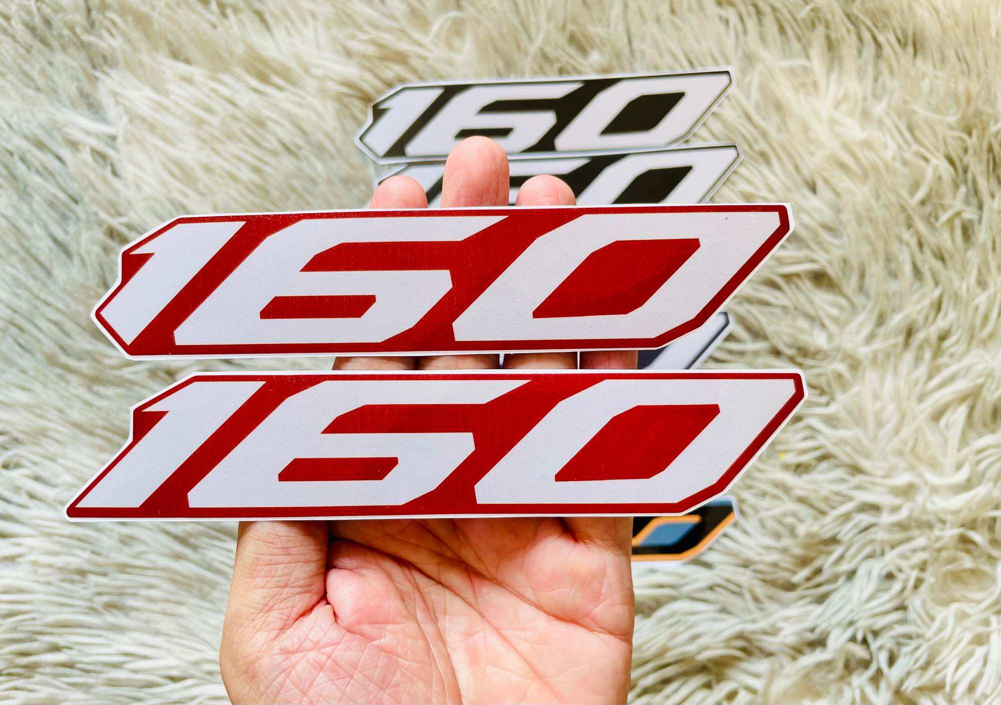 Tem số 160 Cho Airblade 160cc, tem đẹp sắc nét (giá 1 cặp)