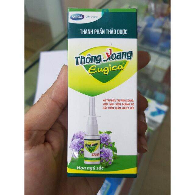 [HCM]Xịt Thảo Dược Thông Xoang Eugica chai 15ml
