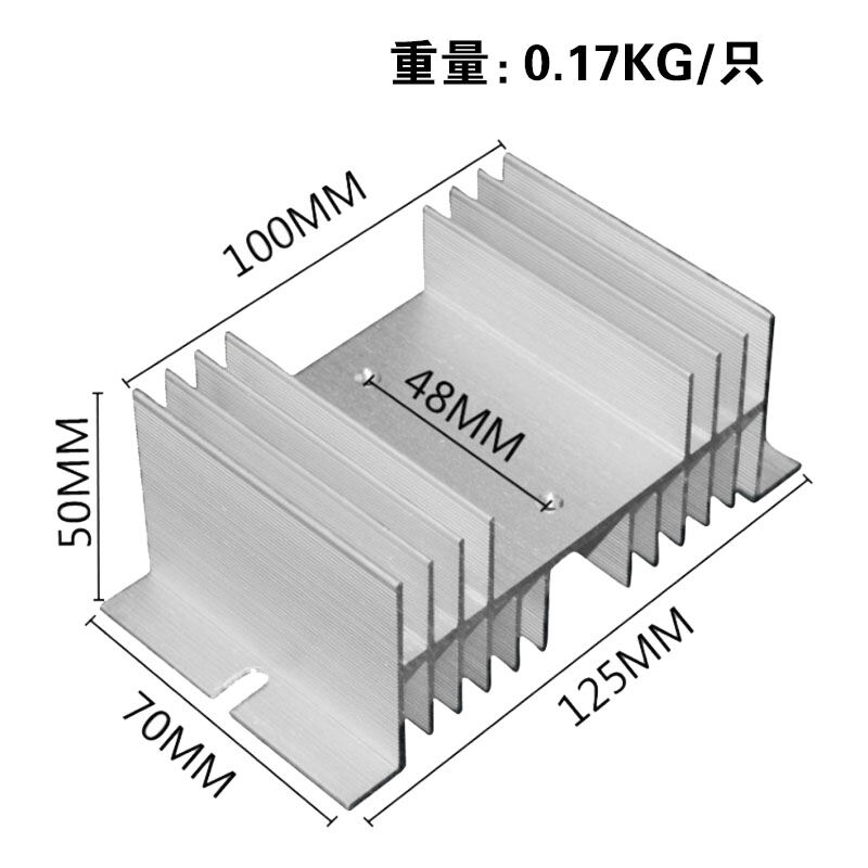 Thiết bị tản nhiệt bằng nhôm, thiết bị tản nhiệt dạng rắn dạng rắn có thể điều khiển bằng silicon một pha ssr thông dụng