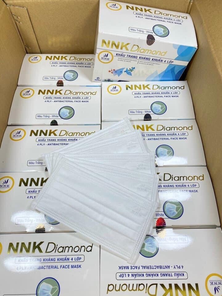 1 Hộp / 50 Cái Khẩu Trang Y Tế Cao Cấp NNK DIAMOND Kháng Khuẩn Lọc Bụi