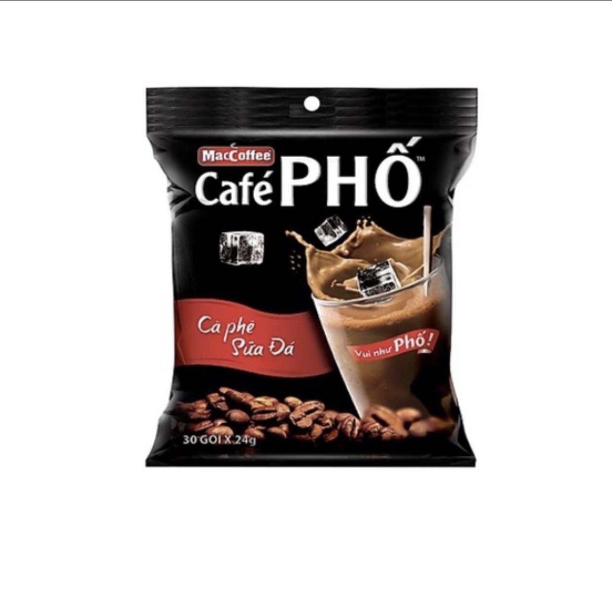 Cà phê sữa phố MacCoffee bịch 30 gói x 24g