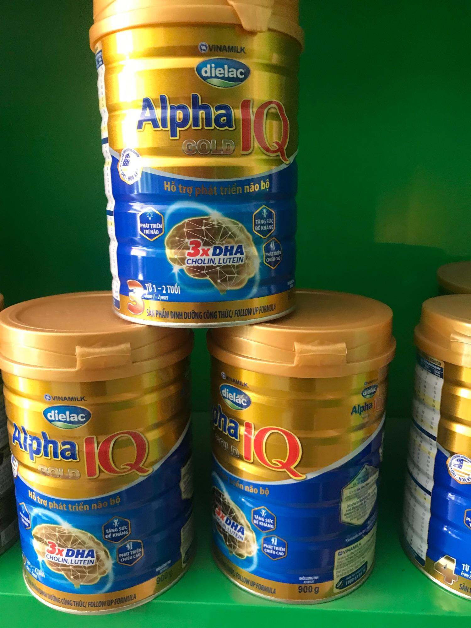 Sữa bột Dielac Alpha IQ Gold Vinamilk số 3 hộp 900g mẫu cũ (date t1/2024)