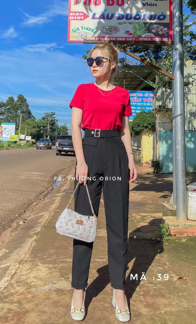 Quần tây lưng siêu cao