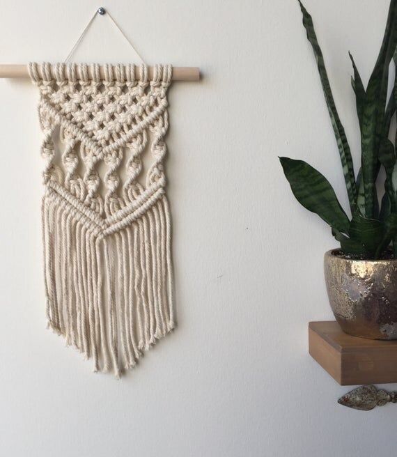 Rèm treo tường macrame mini 20x35cm
