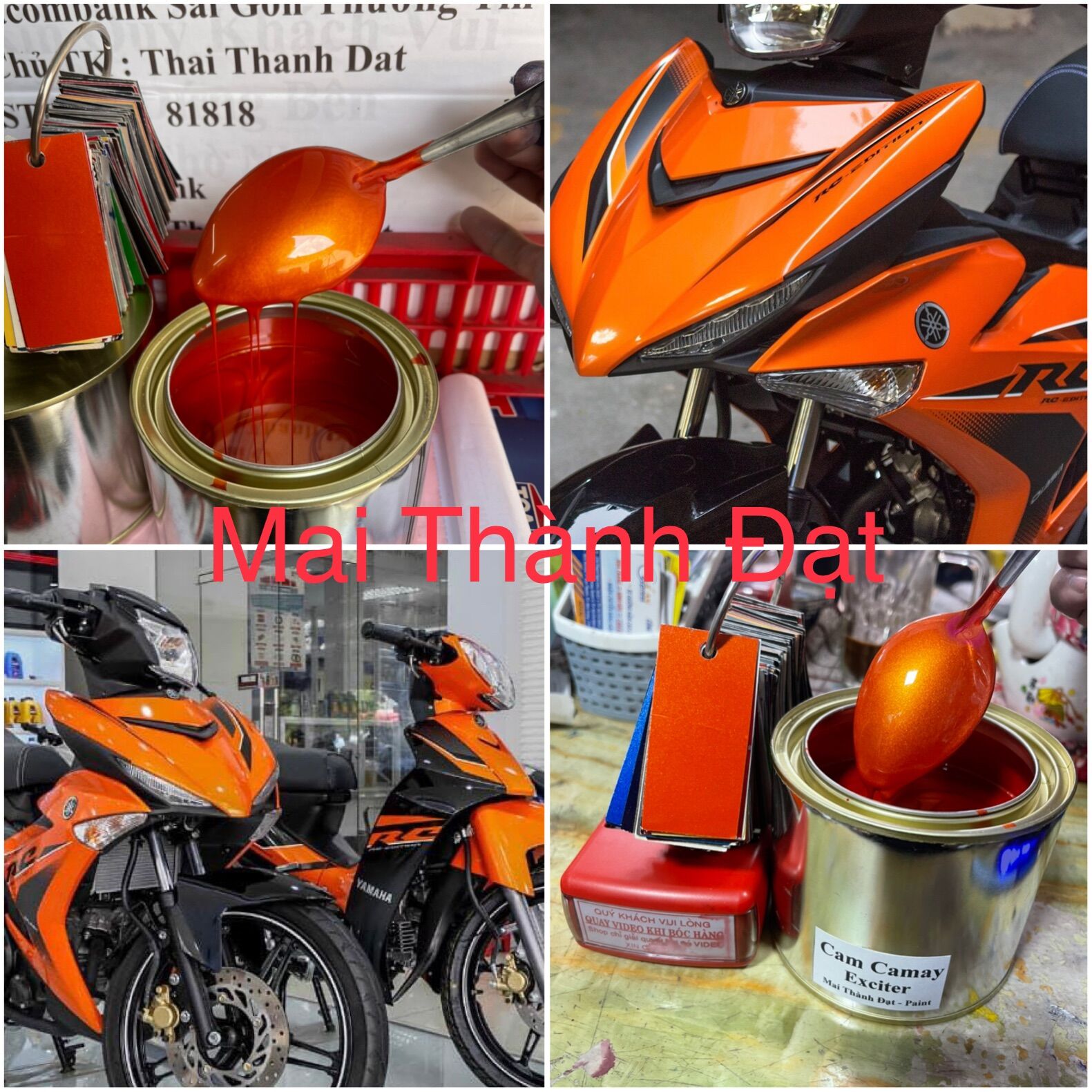 Màu Cam Camay Exciter Hệ 1K Đóng Gói tuỳ chọn
