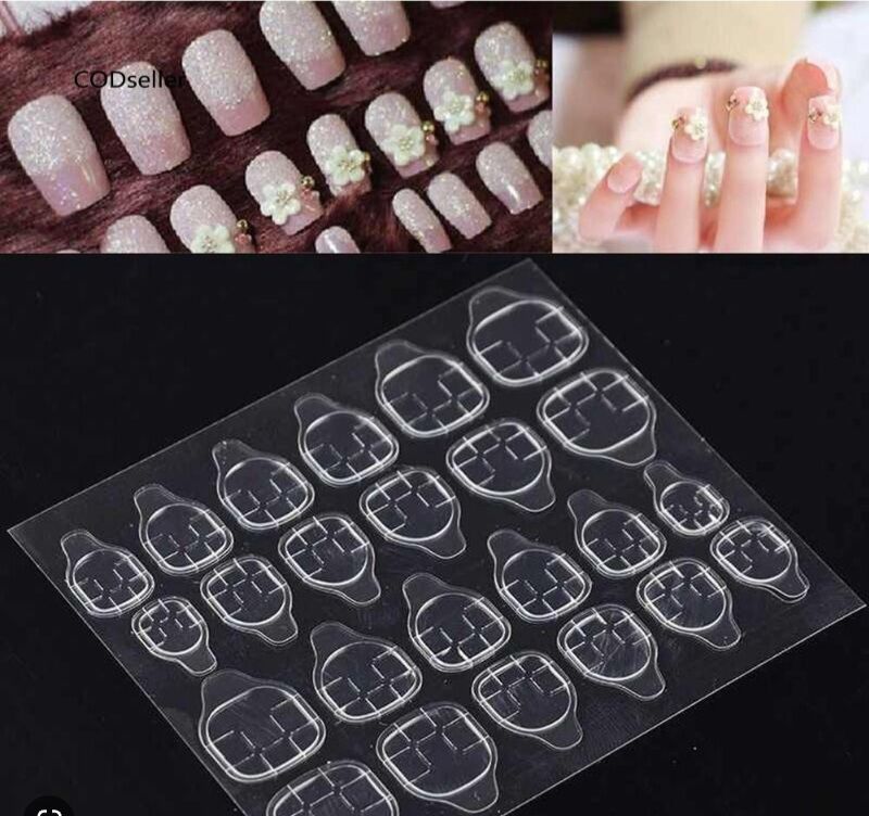 Miếng dán móng giả tiện lợi, miếng dán nail box 24 móng