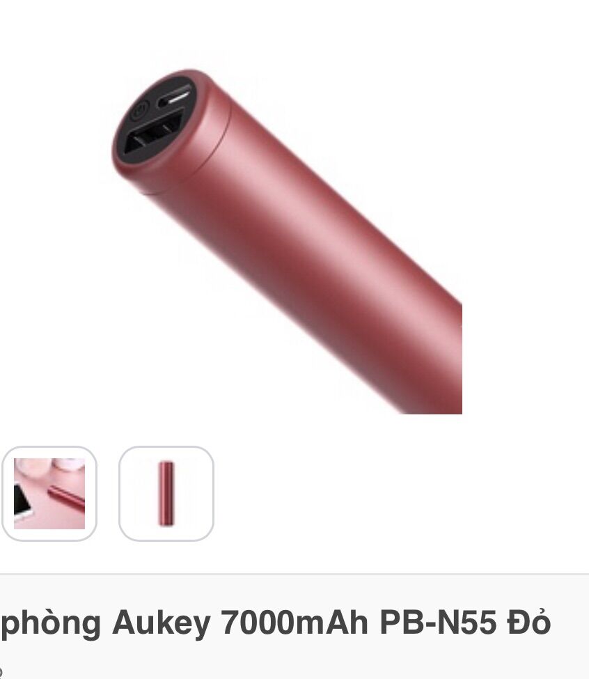 Pin sạc dự phòng aukey 7000 mah pb - n55 chính hãng