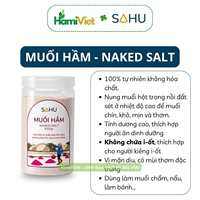Muối hầm 1kg Sahu được làm từ 100% muối biển sạch tự nhiên theo phương pháp truyền thống