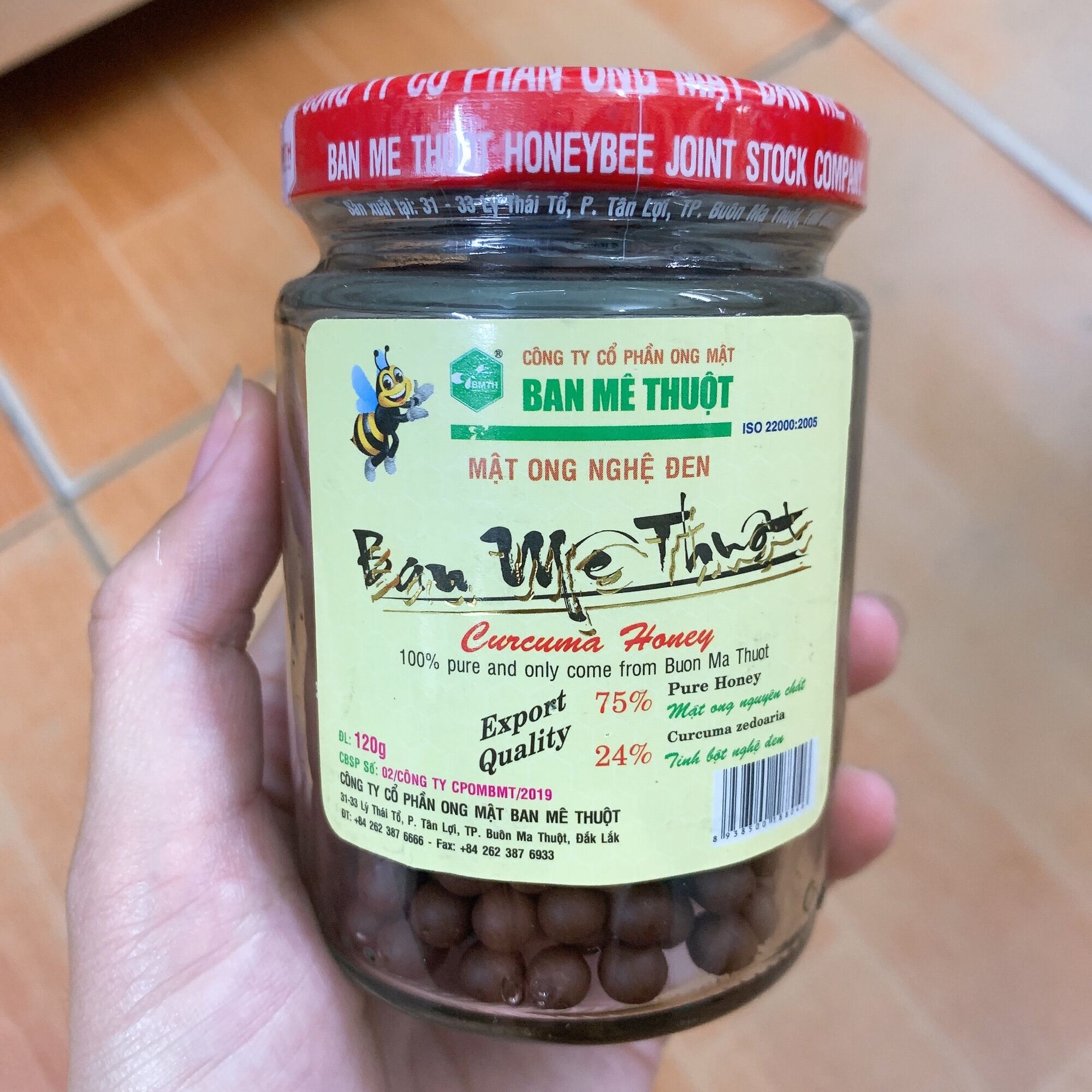 Viên uống mật ong nghệ đen Ban Mê Thuột lọ 250g