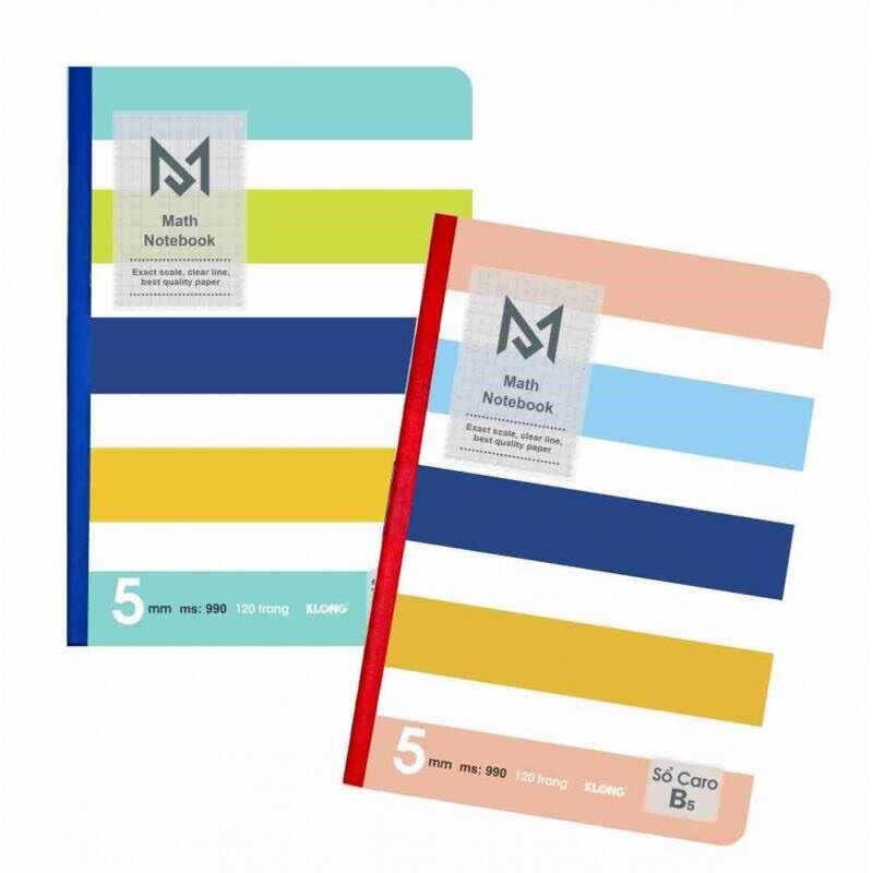 SỔ  may dán gáy Caro B5 - 120 trang MS: 990