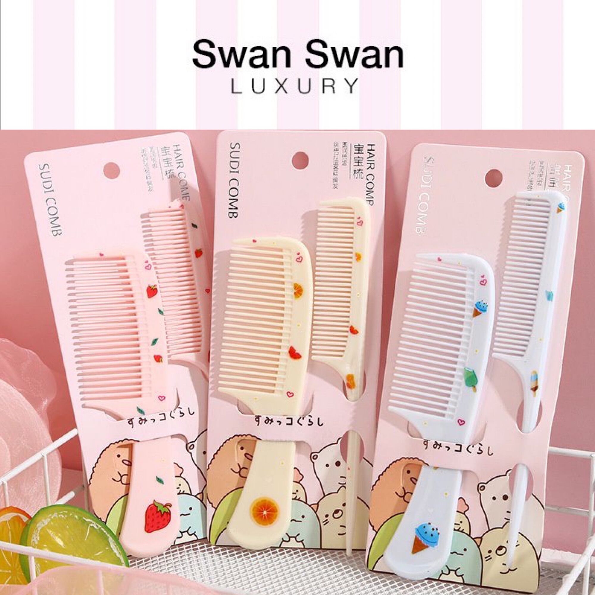 Set 2 lược chải tóc