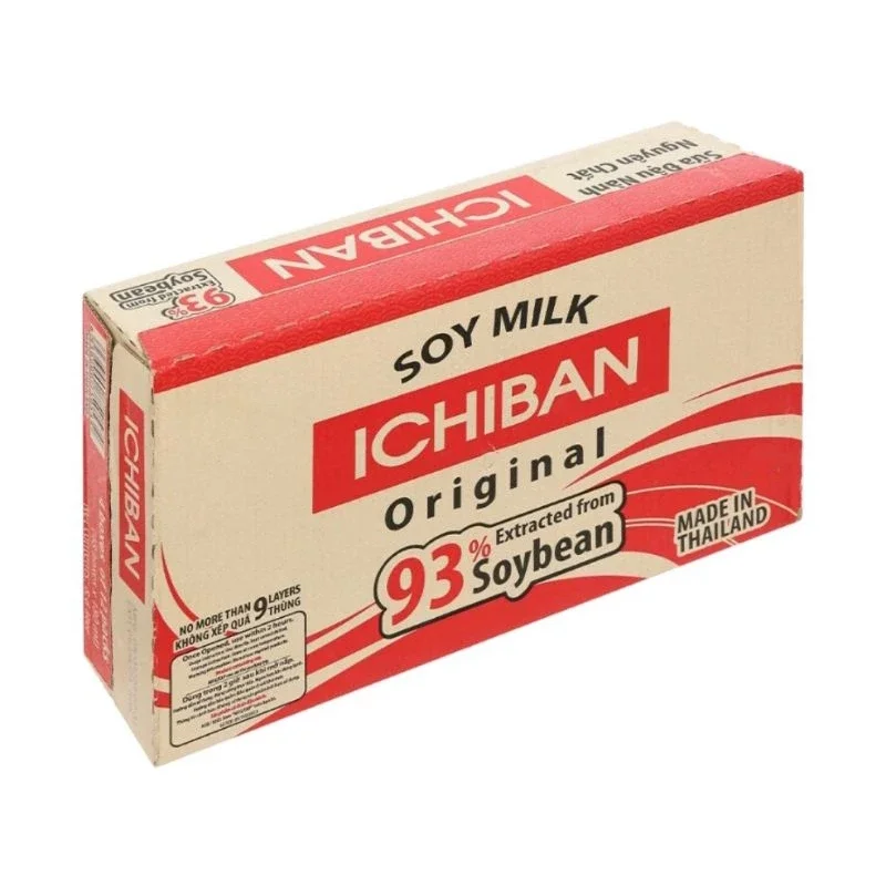 [Hsd 7/2024]Sữa đậu nành nguyên chất Ichiban  - thùng 48 hộp x 180ml