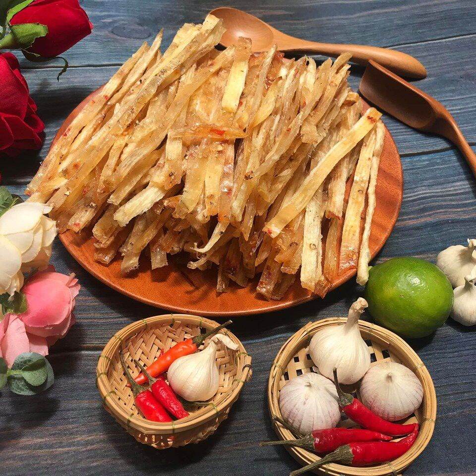 Khô cá thiều que_250g ( có kèm tương ớt).Khô cá thiều tẩm gia vị ăn liền