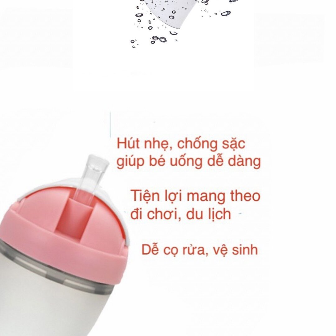 nắp tập hút cho bình sữa comotomo, dùng cả 2 size 150ml và 250ml