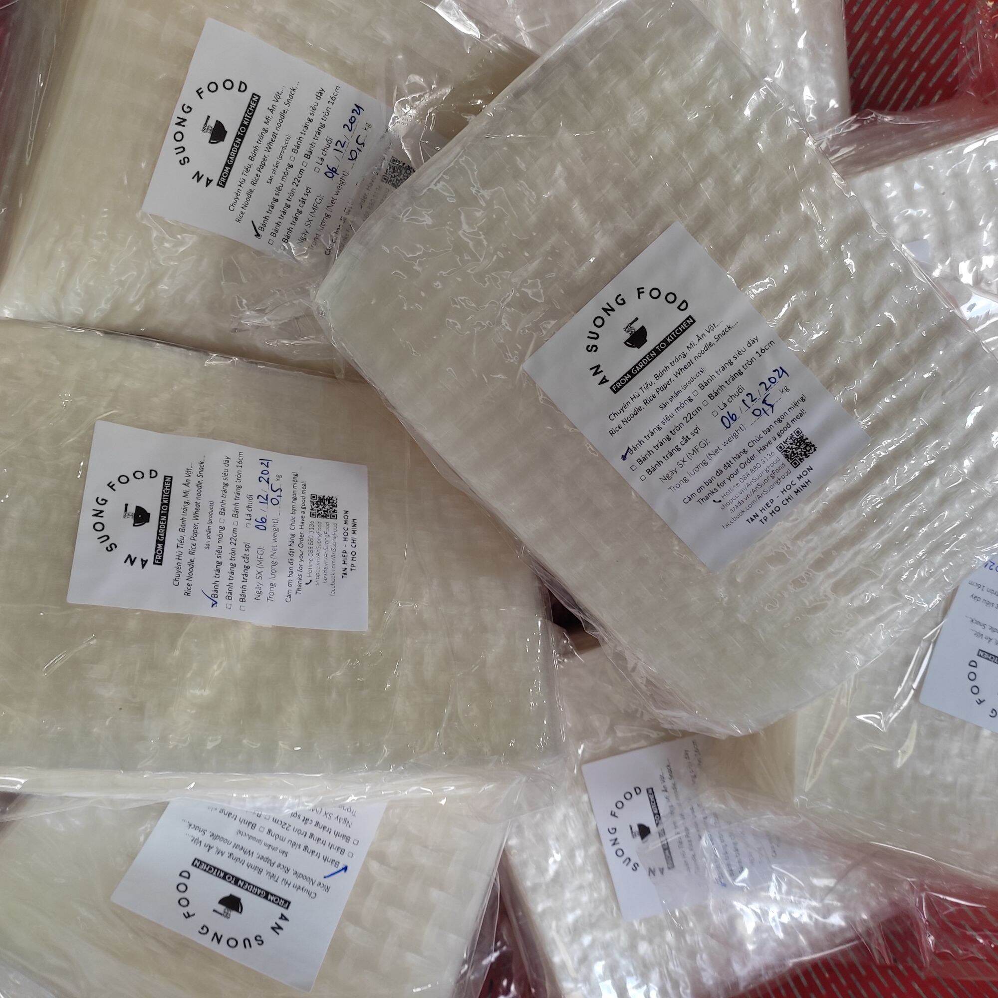 [đặc sản Củ Chi] 500g Bánh tráng siêu mỏng 110 tờ tha hồ cuộn, trộn