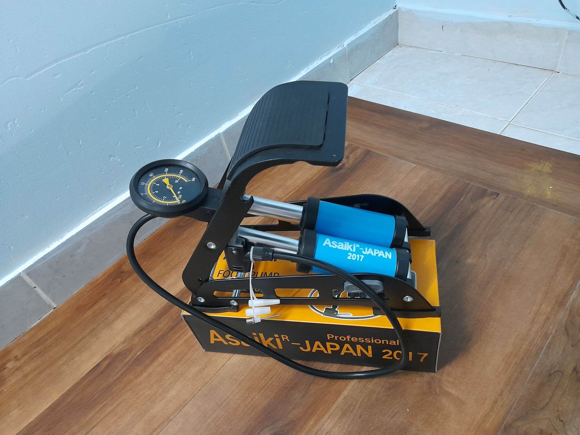 bơm đạp chân mini đa  năng  STANLAYS _ASAKI  JAPAN