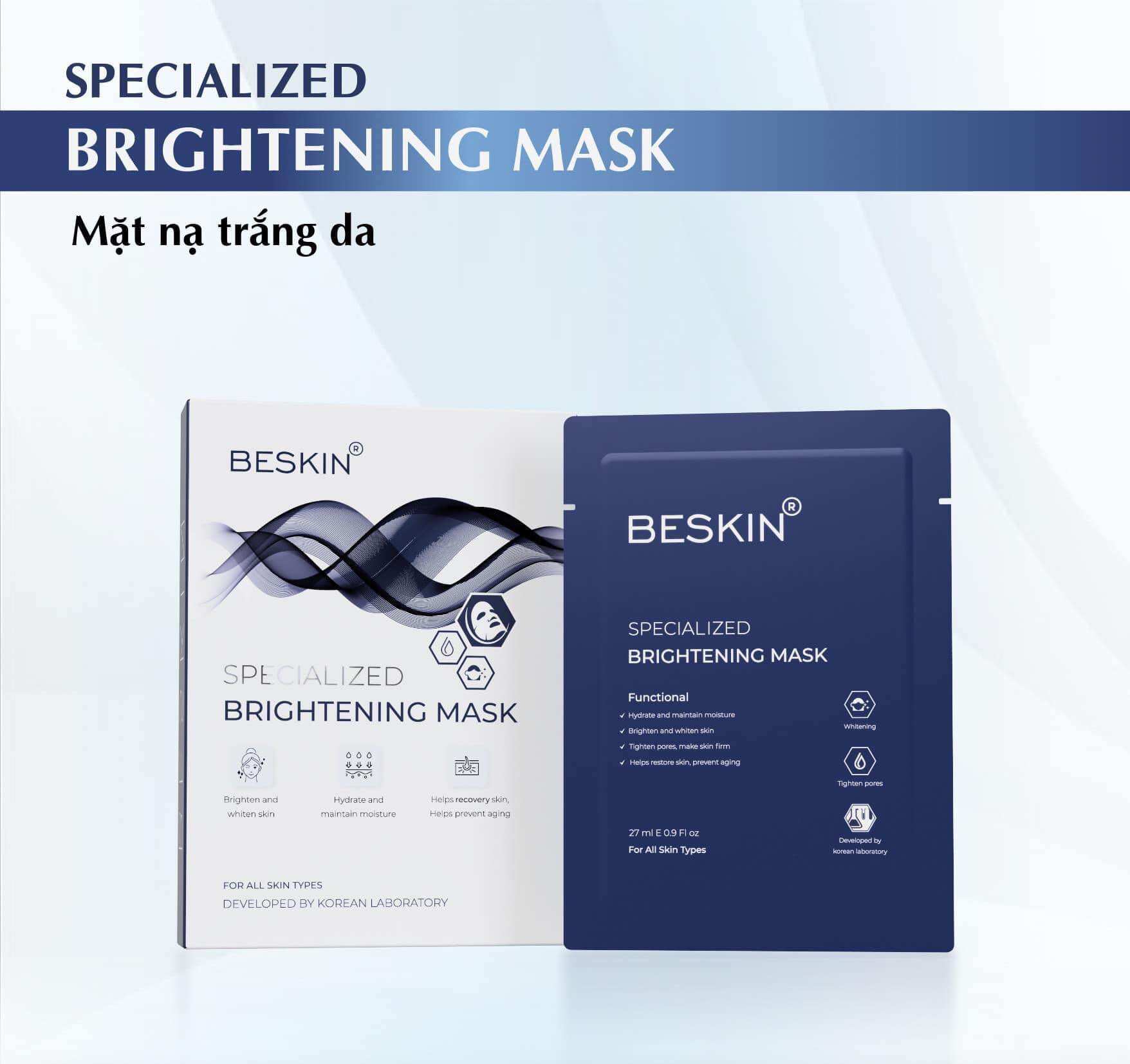 Mặt nạ cấp ẩm căng bóng da Beskin [Chính hãng]