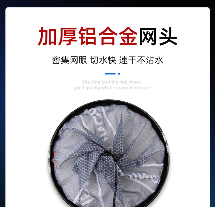 Vợt Cá To Cần Vợt Cá Cán Lưới Vợt Cá Siêu Cứng Dày Siêu Nhẹ Carbon Cần Câu Định Vị Co Giãn Ngắn