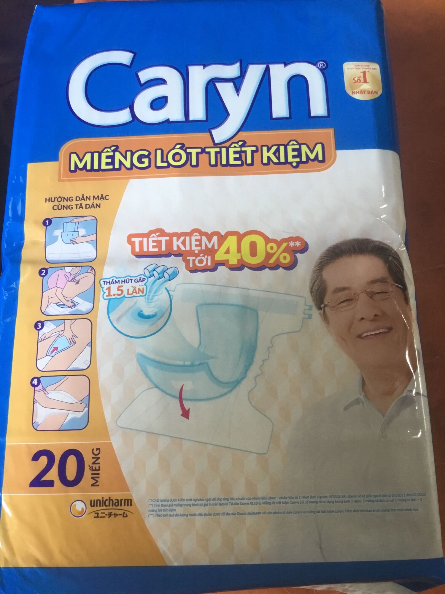 1 Gói Miếng Lót Bổ Sung Caryn 20 Miếng -Miếng Lót Tiết Kiệm Caryn 20 Miếng