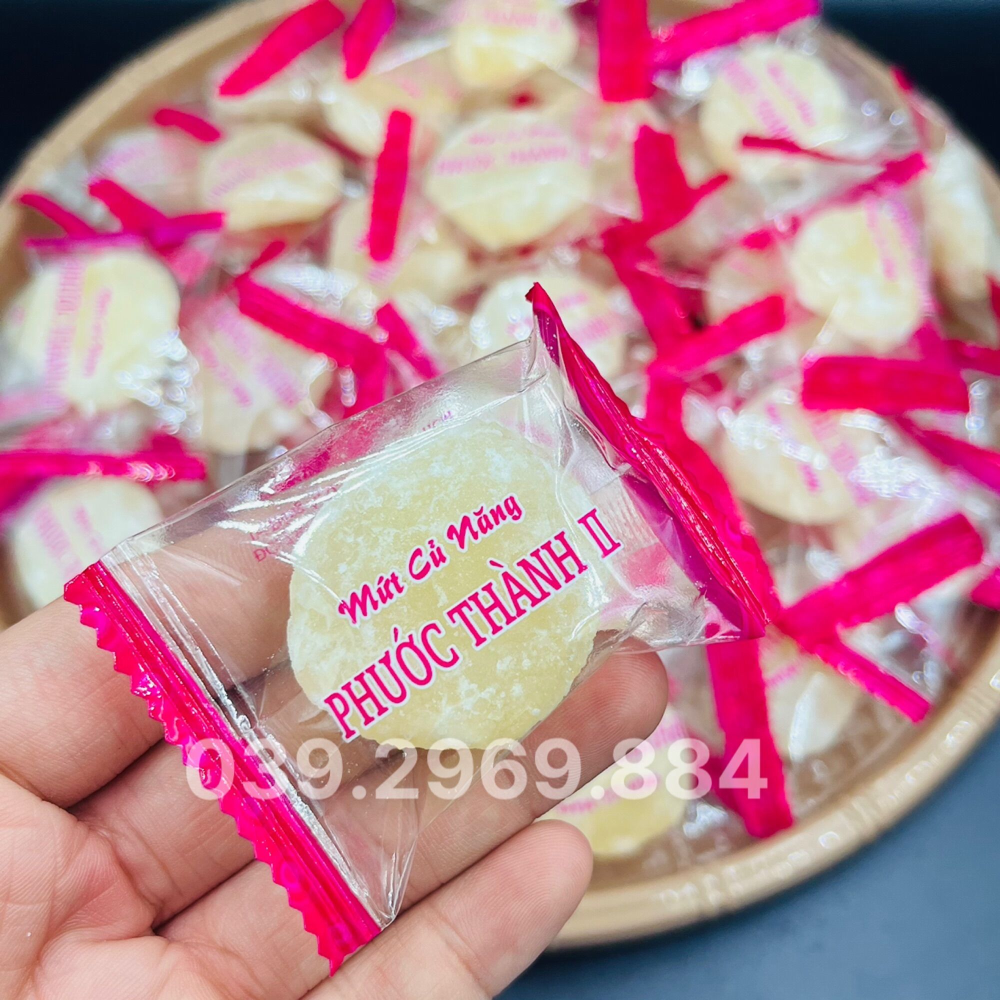 500g mứt củ năng ép bao bì Phước Thành- bánh kẹo tết- mứt tết- đồ ăn vặt