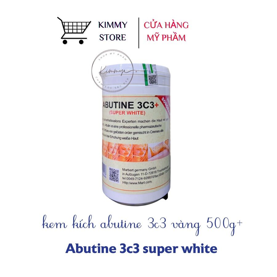Lẻ hũ 500g kem kích trắng abutine 3c3 size lớn