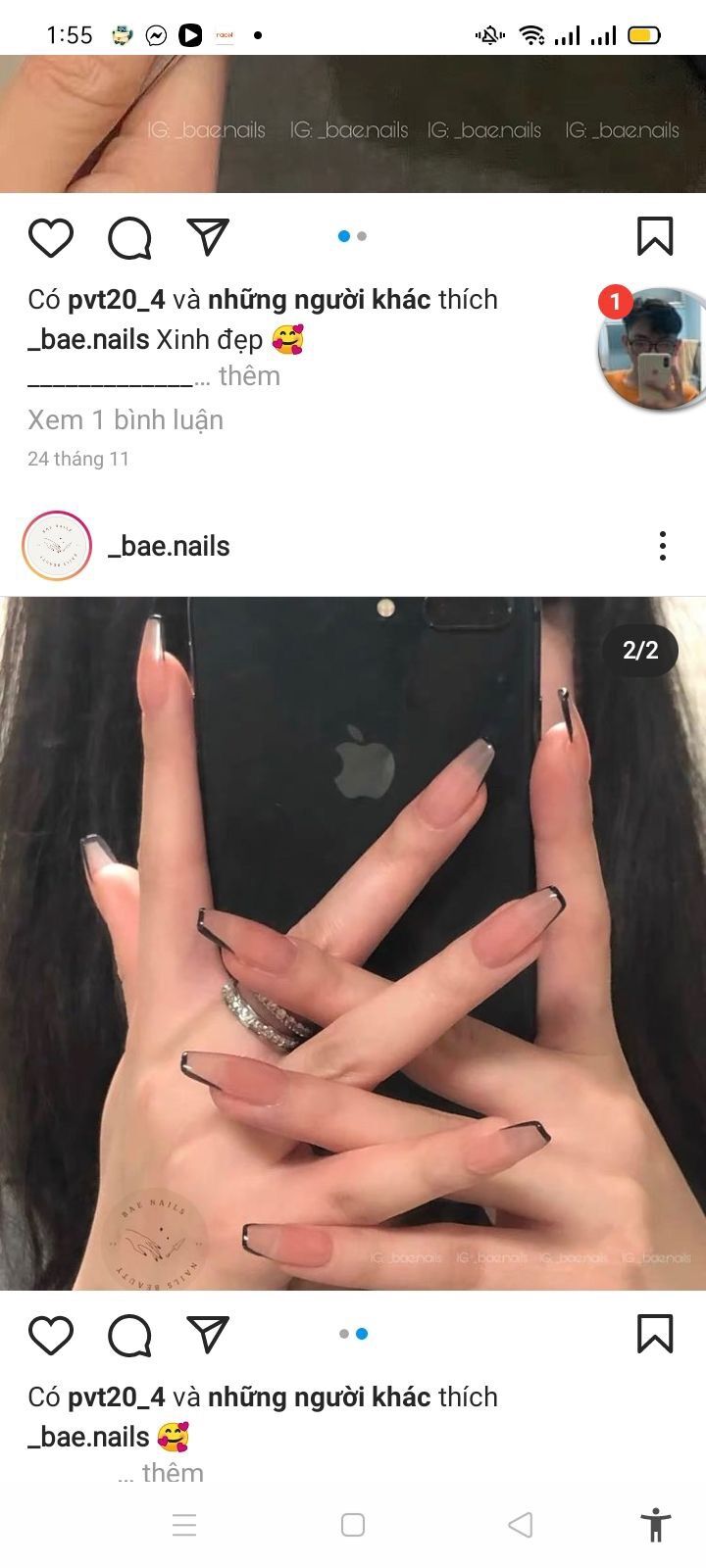 Móng giả thiết kế theo yêu cầu-mẫu nail khách đặt