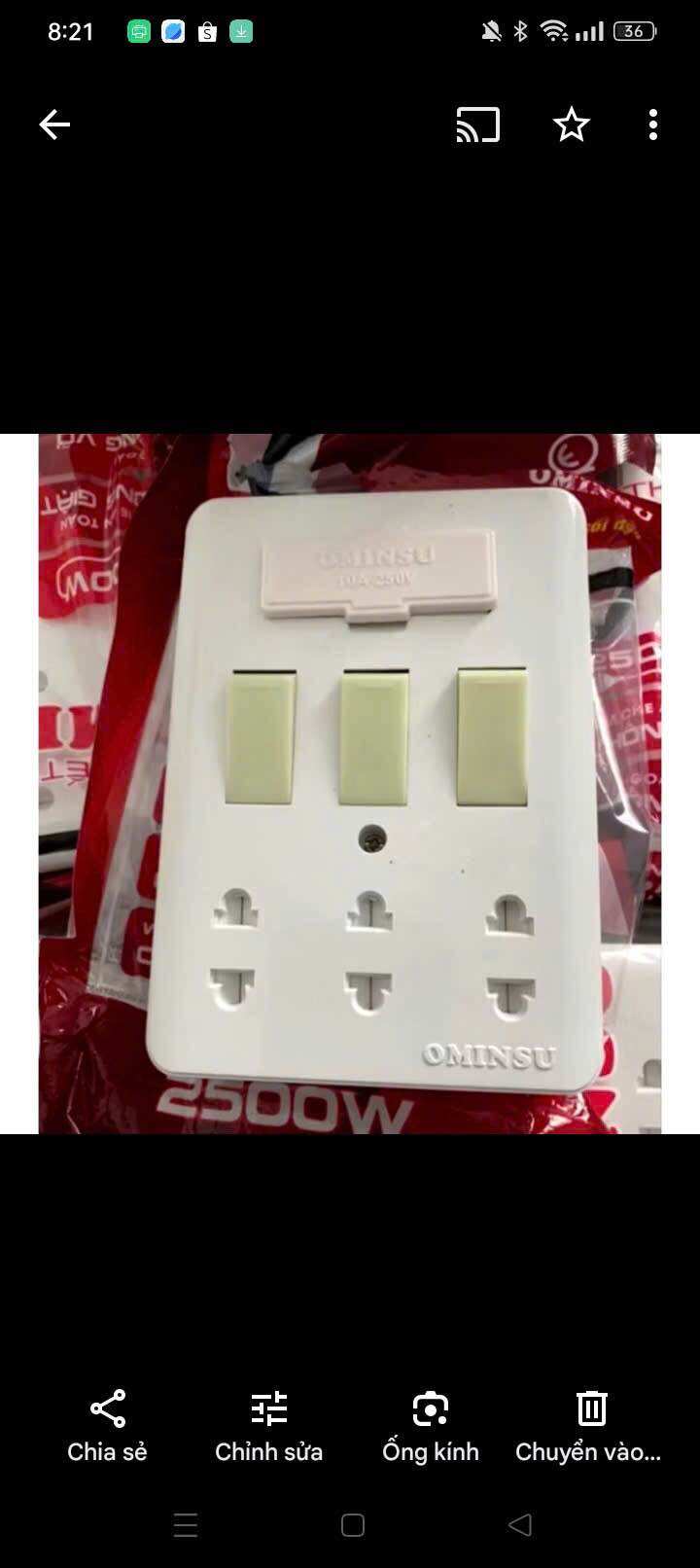 Bảng điện giả âm 3 ổ +2 công tắc