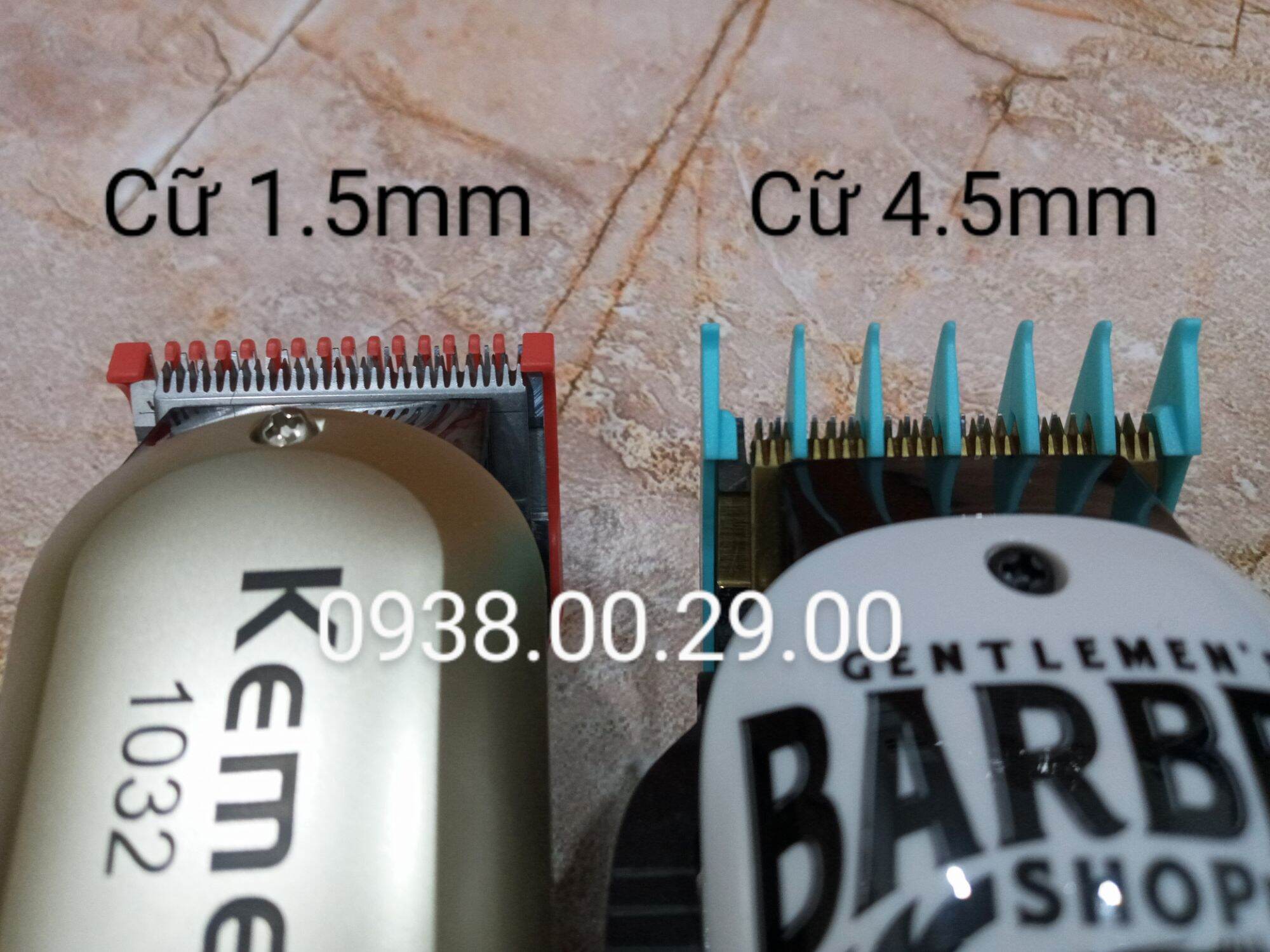 Cữ Thép 1.5mm Và 4.5mm Cho Tông Đơ Cắt Tóc, Bộ 2 Cữ Gá Thép Usa Loại Tốt. (Ảnh thật). 