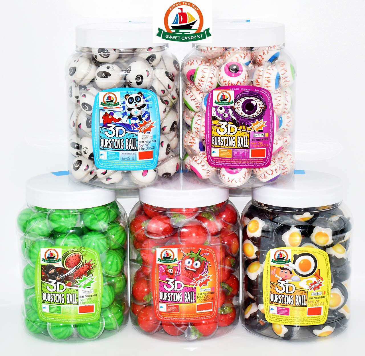 Kẹo dẻo hình con mắt hộp 60 chiếc
