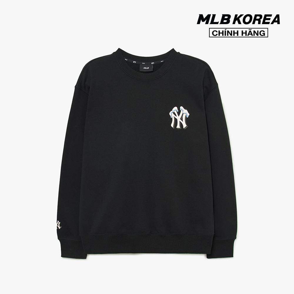 Mlb - áo sweatshirt unisex cổ tròn tay dài like daily 3amtl0134-50bks