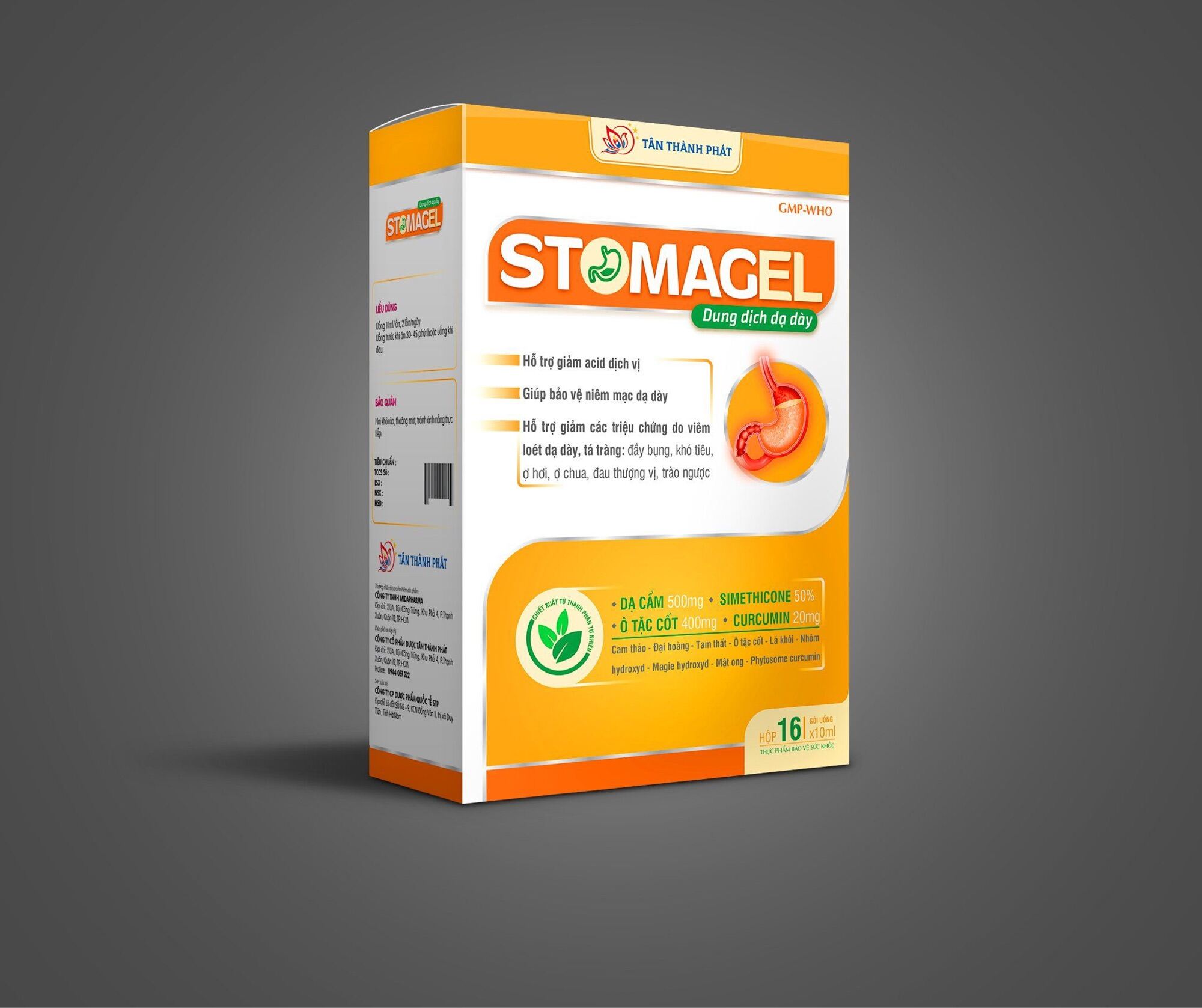 Dung dịch dạ dày STOMAGEL Hỗ trợ giảm acid dịch vị