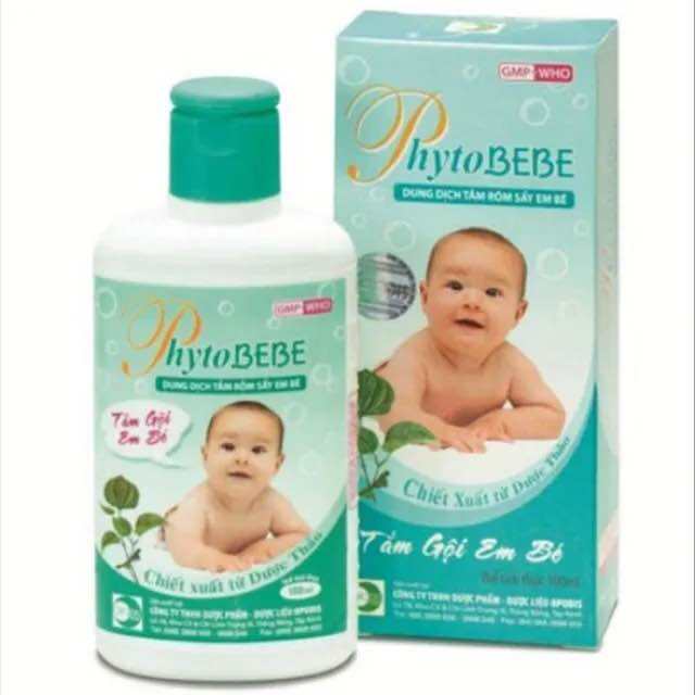 SỮA TẮM GỘI RÔM SẢY EM BÉ PHYTOBEBE NGĂN NGỪA KHÁNG KHUẨN CHO BÉ