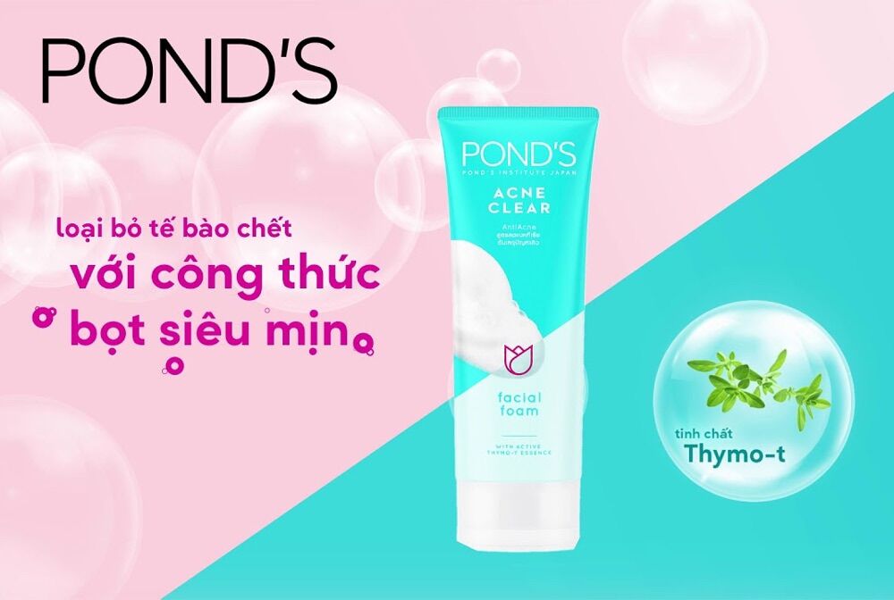 Sữa rửa mặt ngừa mụn POND’S ACE CLEAR 100g