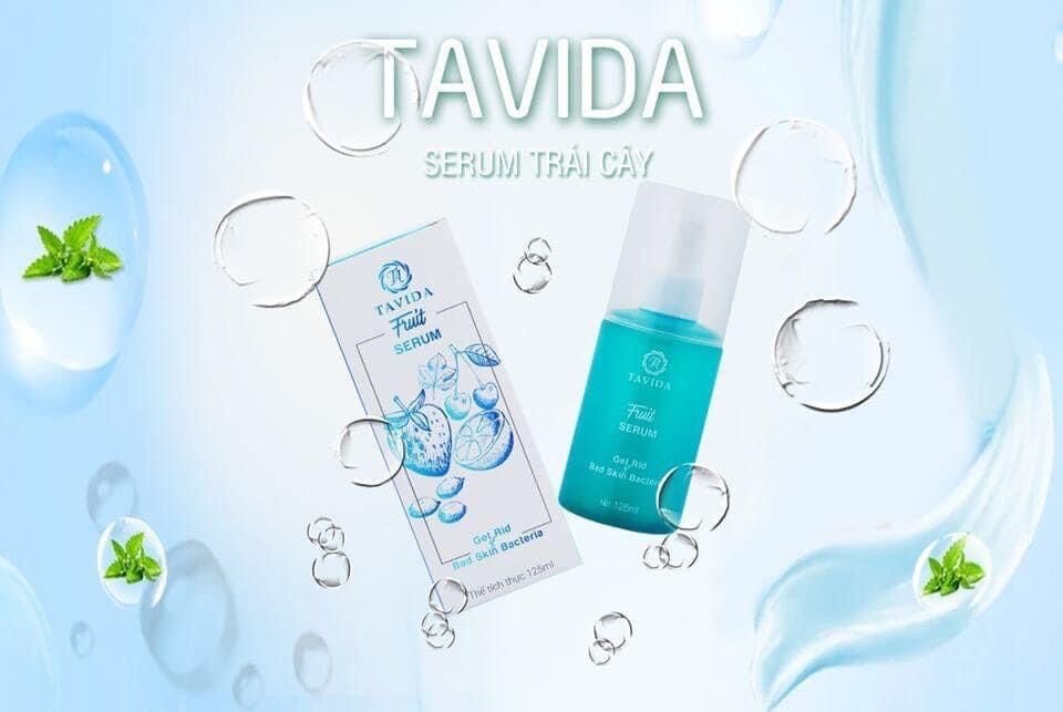 Combo 2 chai Serum trái cây Men vi sinh Tavida 125ml làm sạch mụn lưng, viêm nang lông, xoa dịu mẩn đỏ dị ứng
