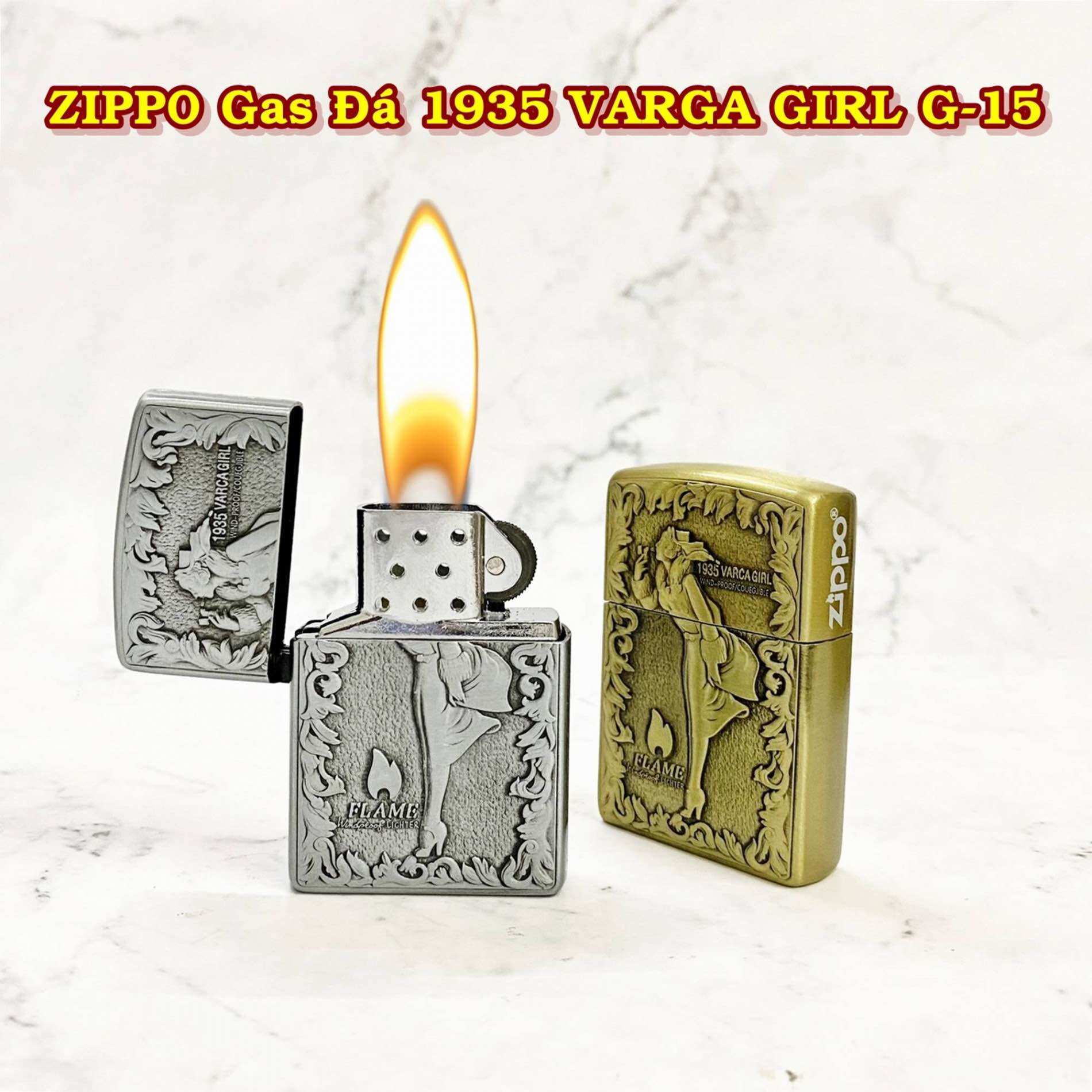 [HCM] Bật Lửa Zippo Gas Đá Hình Khắc Nổi Các Kiểu (Chọn Mẫu)
