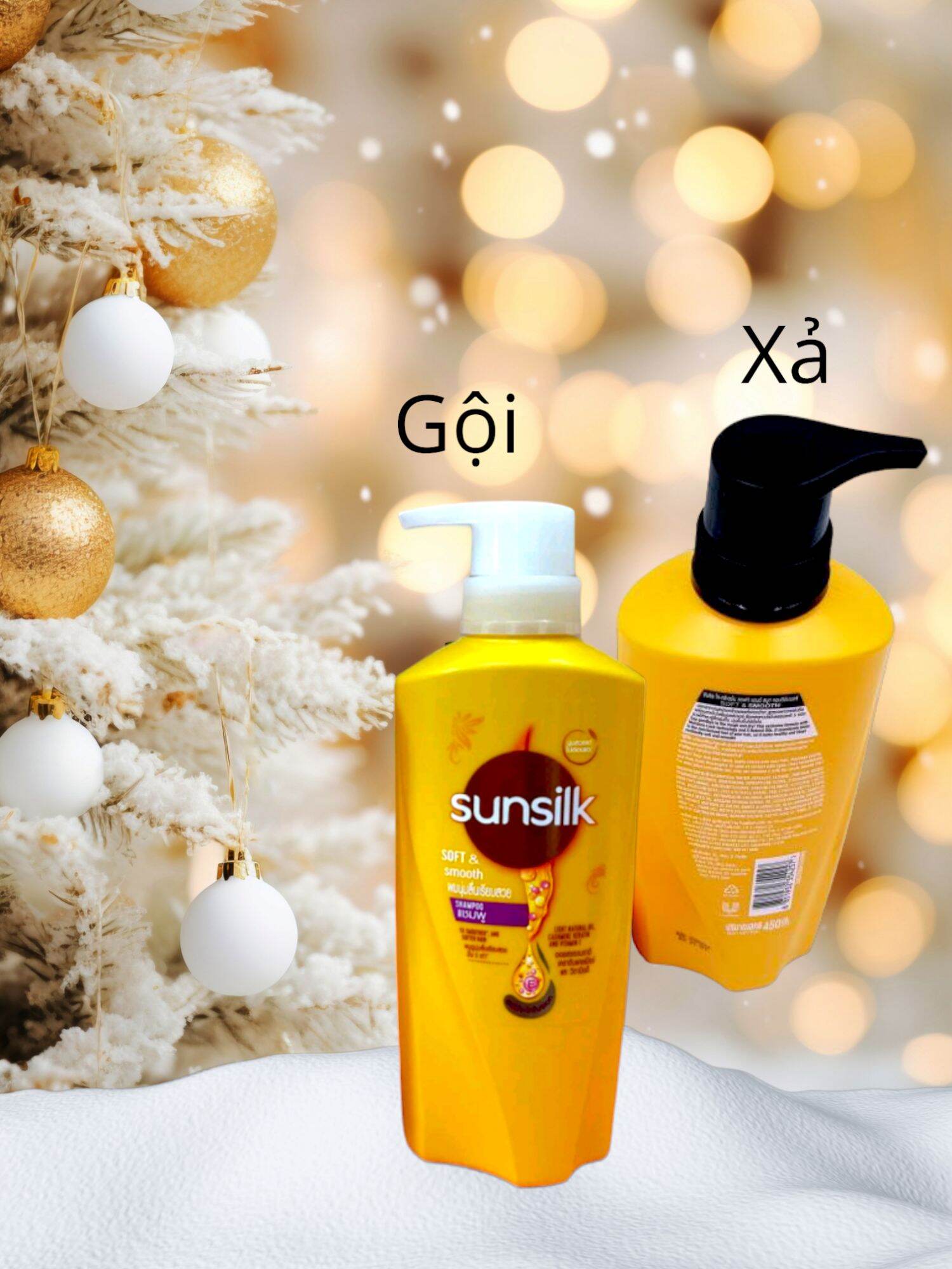 Dầu gội và dầu xả sunsilk thái lan mềm mượt diệu kì 400g