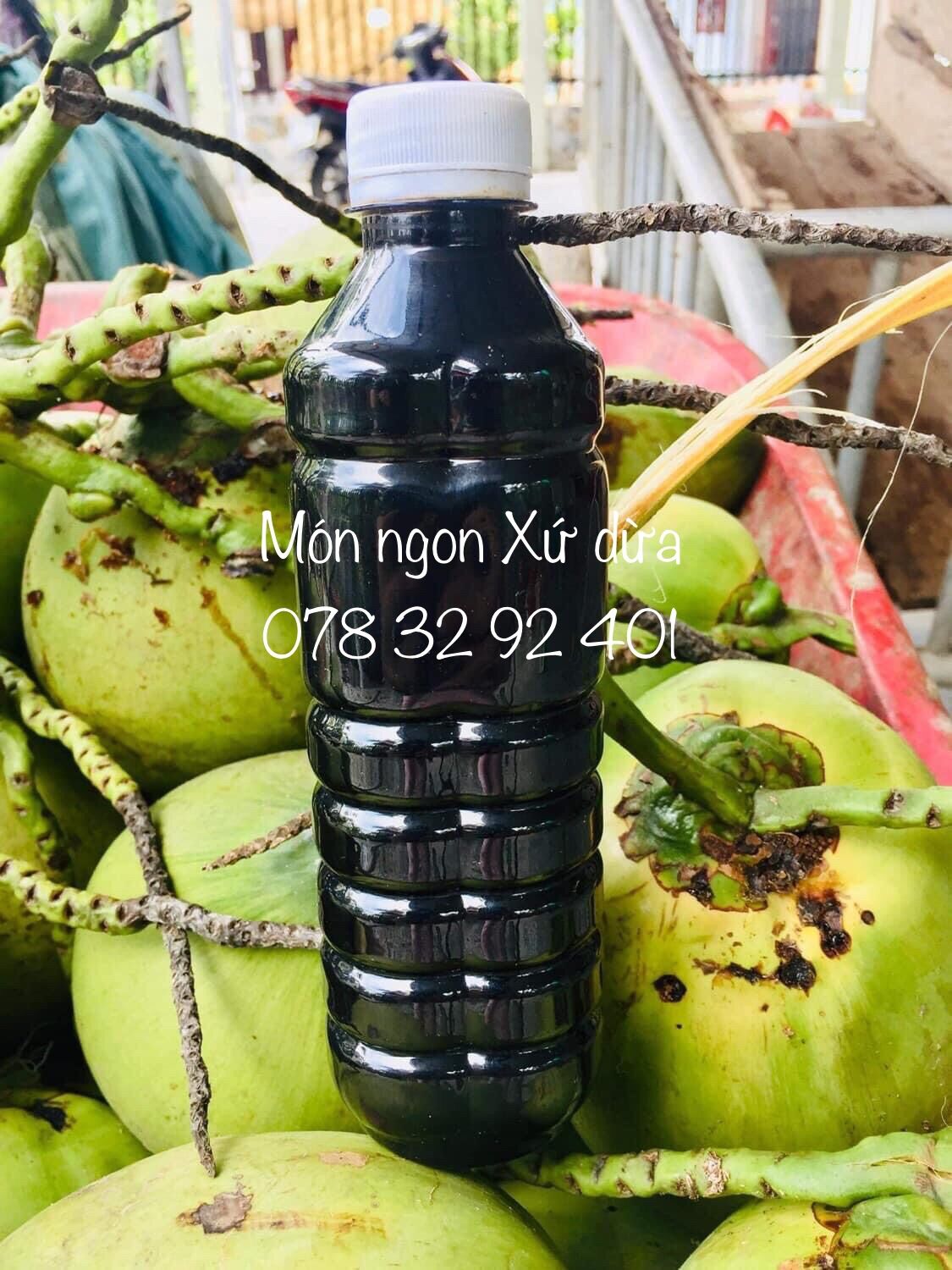 Nước màu dừa tươi Bến Tre - Cam kết 100% nước dừa tươi
