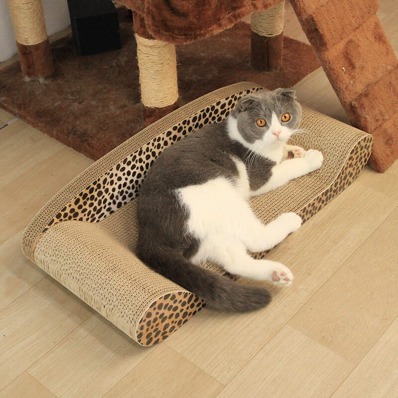 Dụng Cụ Mài Móng Vuốt Tấm Cào Móng Cho Mèo Kiểu Dựa Lưng Giấy Gợn Sóng Chịu Mài Mòn Đồ Chơi Cho Mèo Sofa Mèo Cỡ Lớn Cho Mèo thumbnail