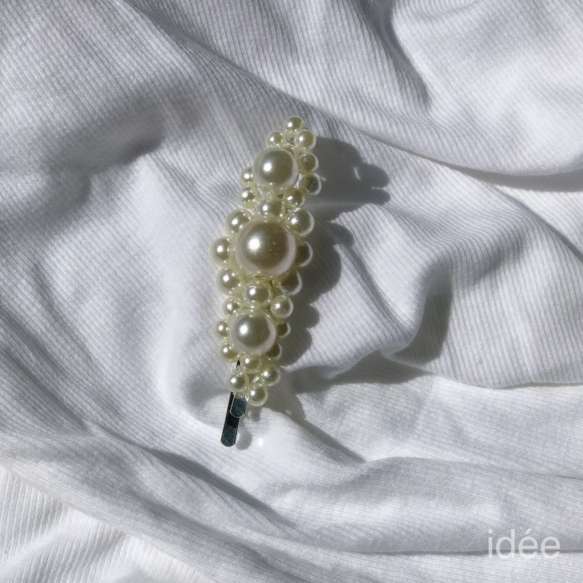 idee Kẹp đính hạt ngọc nhân tạo
