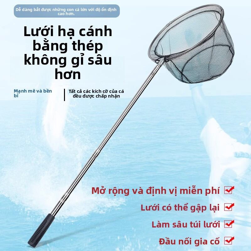 TAORUIYU | Fishing Net and Reel Pole with Collapsible Handle and Foldable Net Giá 311,000 Đồng*Miễn phí vận chuyển