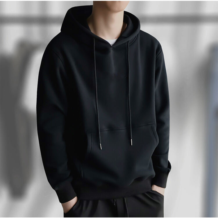 Áo Hoodie Liền Mũ Màu Trơn Áo Khoác Thể Thao Thường Ngày Cặp Đôi Sành Điệu Instagram Phong Cách Hàn Quốc Rộng Rãi Mẫu Mỏng Mùa Thu Đông Cho Nam