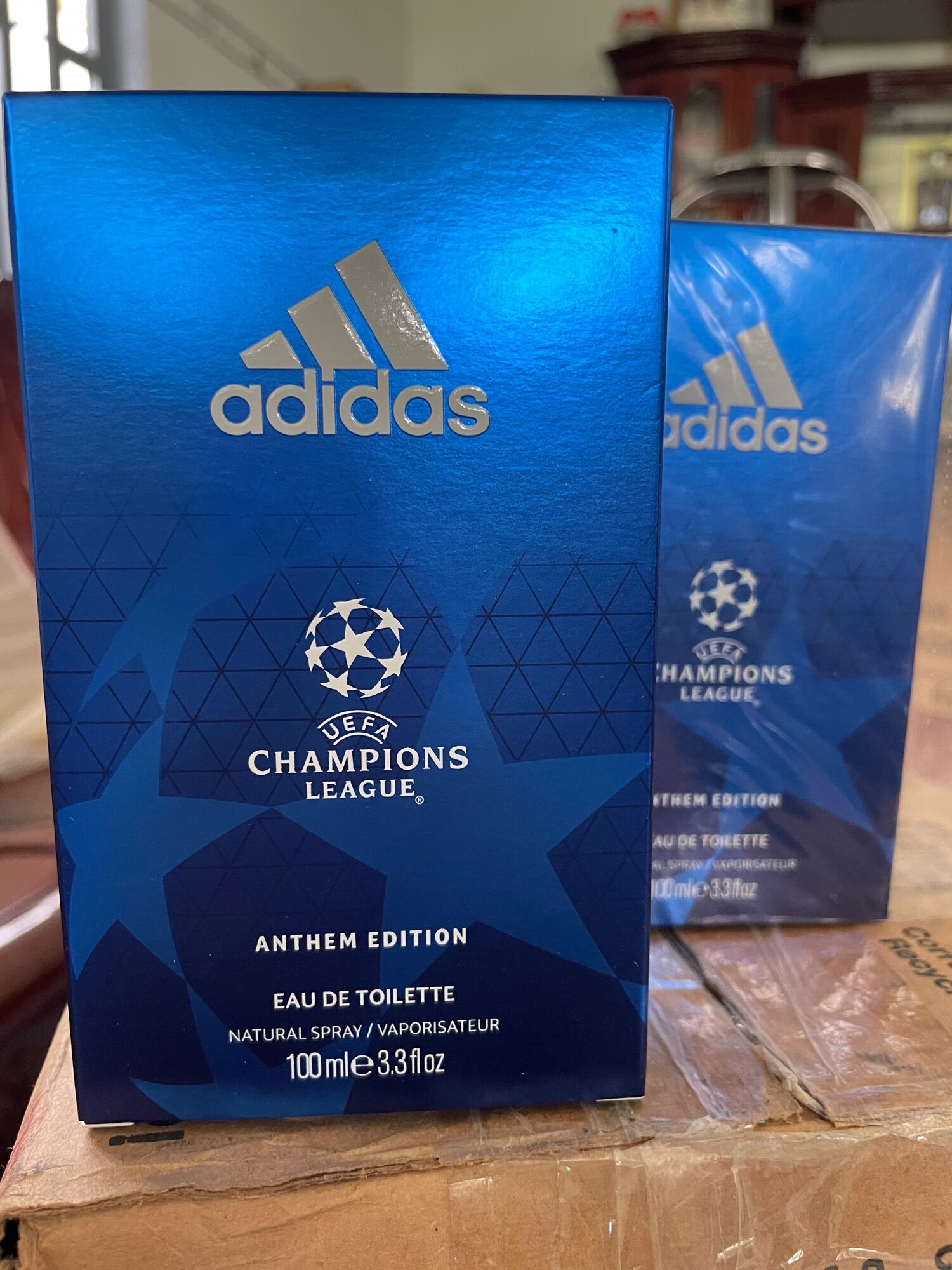 Combo 2 chai Adidas ( 1 nước hoa, 1 xịt) ANTHEM EDITION, xịt 150ml, nước hoa 100ml