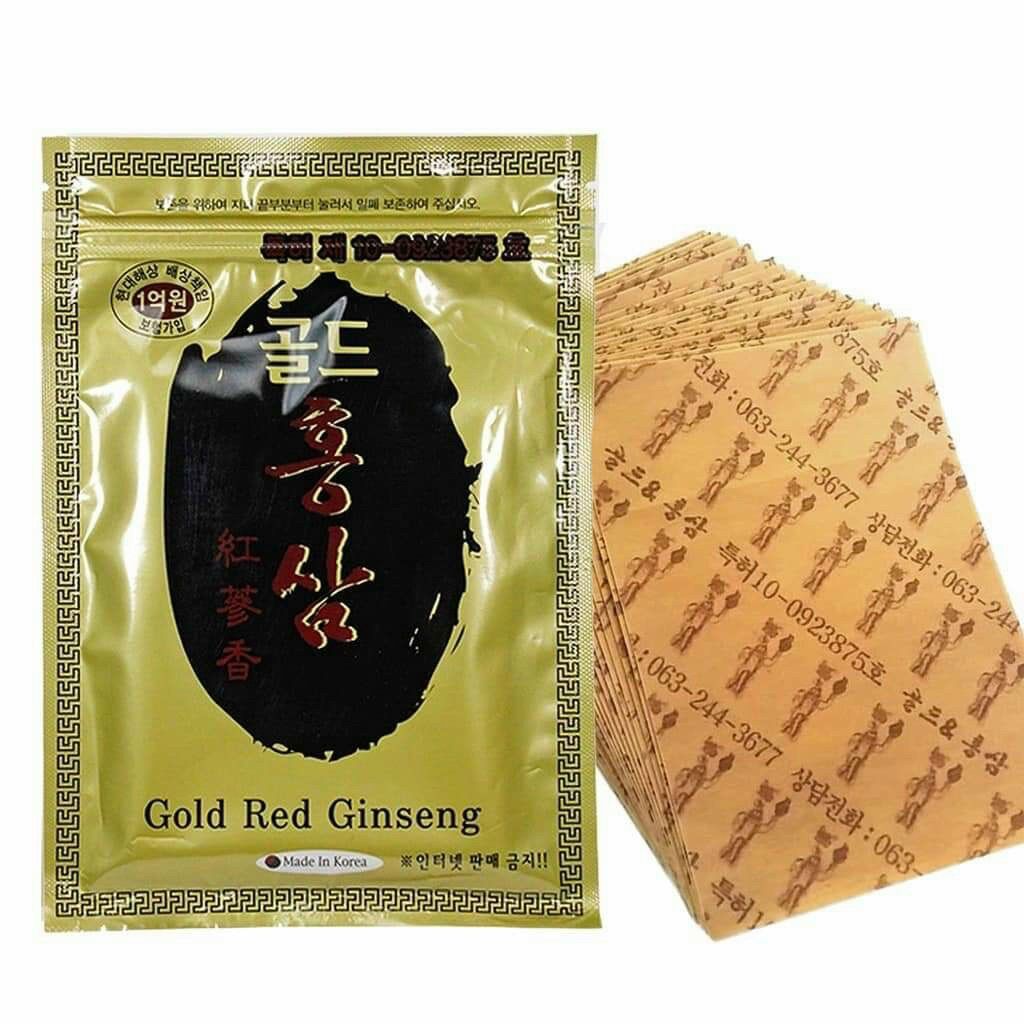 Cao dán hồng sâm giảm đau nhức- Hàn Quốc