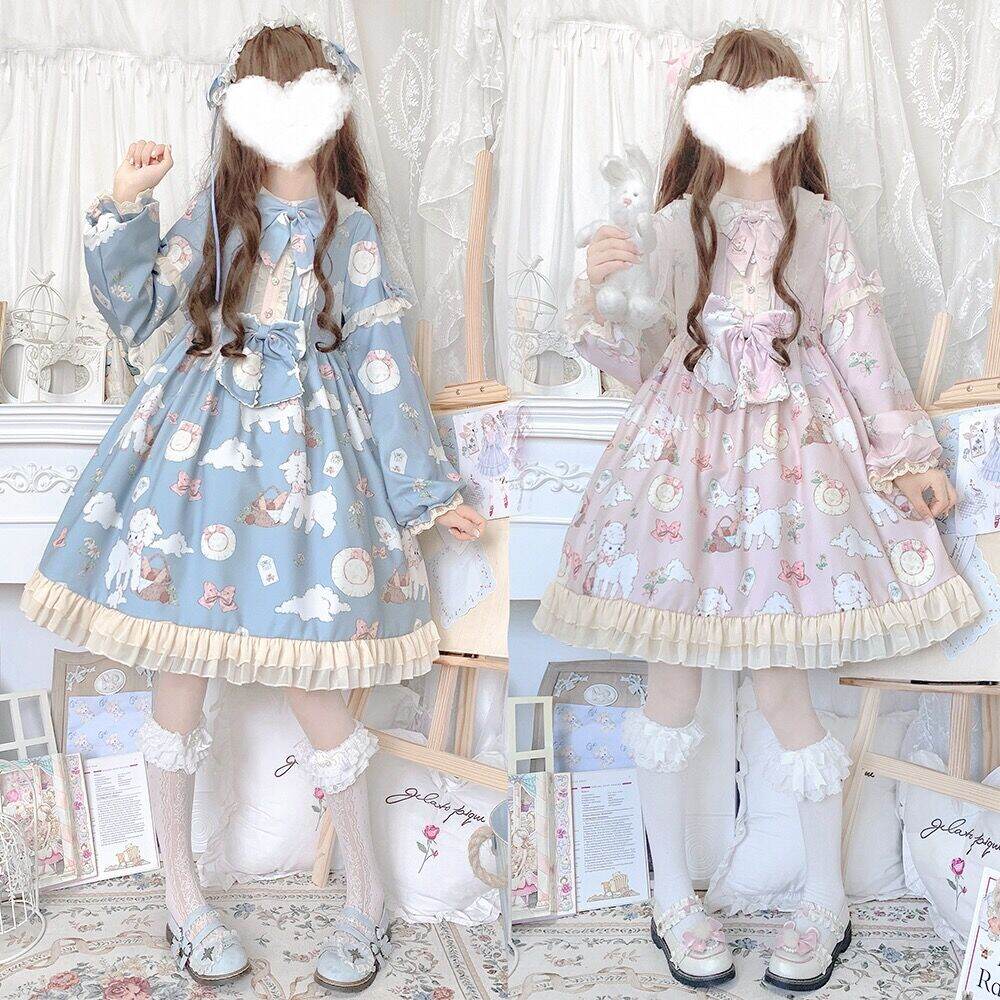 HÀNG LOẠI 1 CÓ SẴN] Váy / Đầm Lolita Casual OP Nhật Bản - Tặng Cài Nơ Gấu ✨  | Lazada.vn