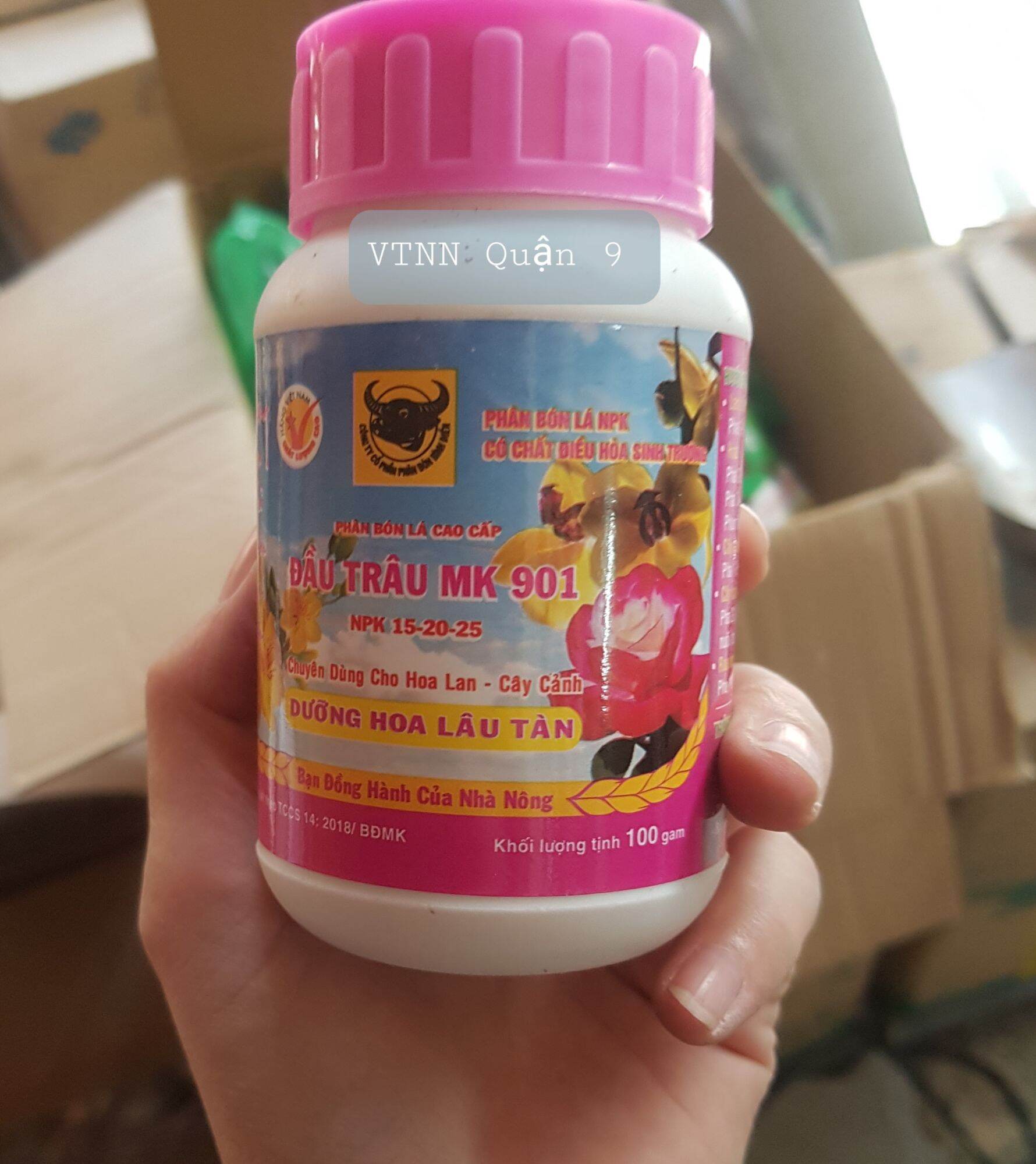 Phân bón đầu trâu 901 hủ 100gr