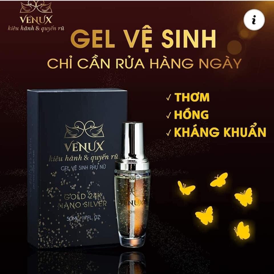 Gel vệ sinh tinh chất vàng 24k - Venux