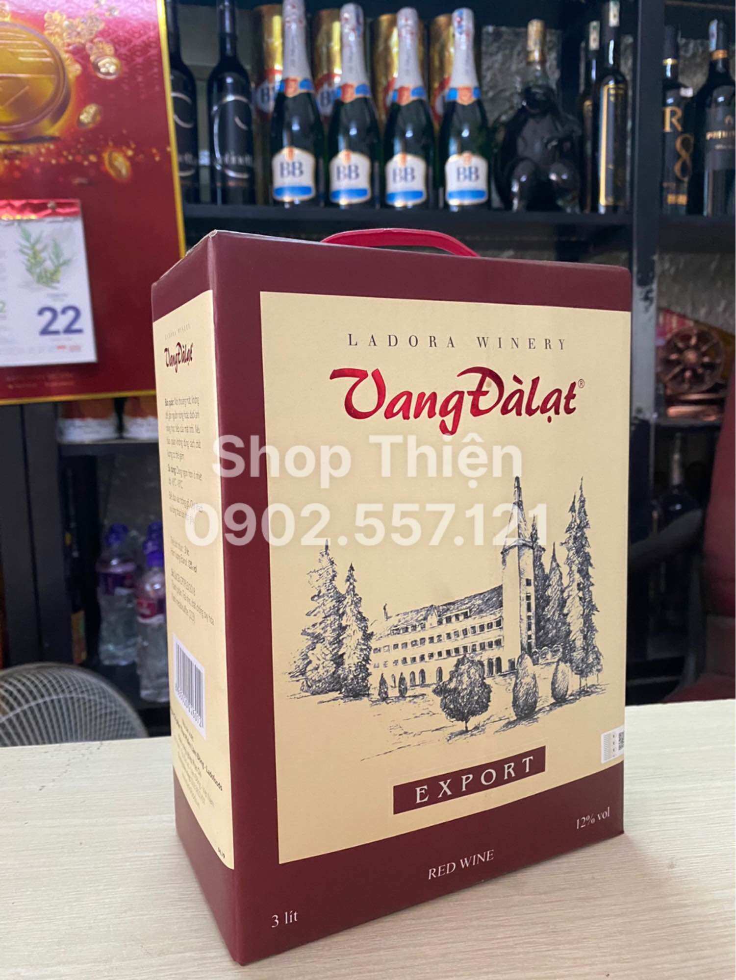 Vang Đà Lạt 3 Lít -Hộp Giấy