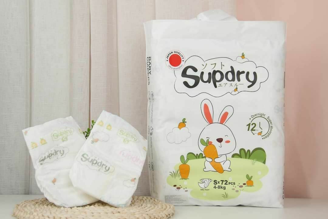 Tã/Bỉm SUPDRY nội địa Trung dán/quần size M64/L58/XL52/XXL50. 