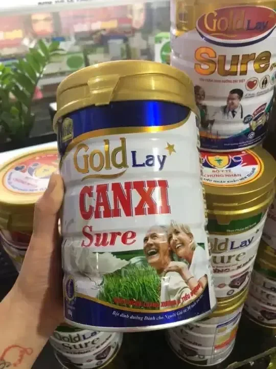 Sữa bột canxi cho người già goldlay canxi sure 900g